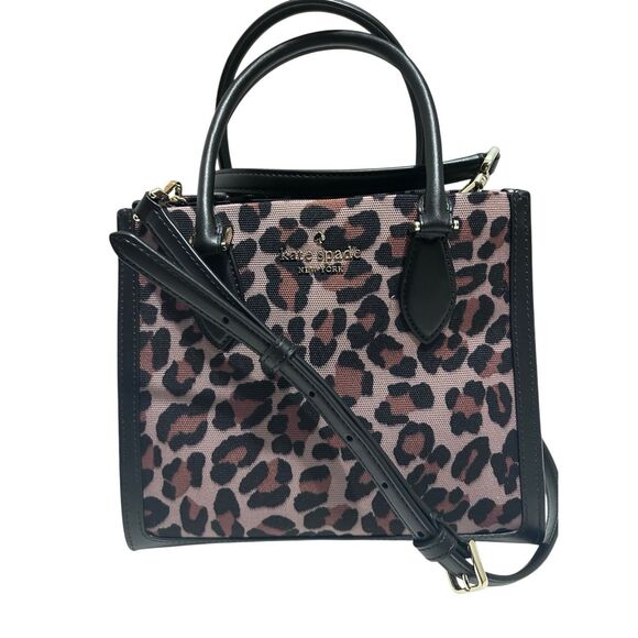 Kate Spade KH455 Ellie Spotted Leopard Small Tote Crossbody Shoulder Bag Handbag - Picture 1 of 12